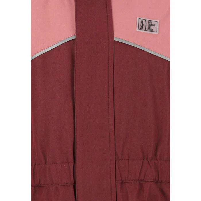 ZigZag Stonehill Coverall W-PRO 10000 Flyverdragt Børn - Tawny Port -