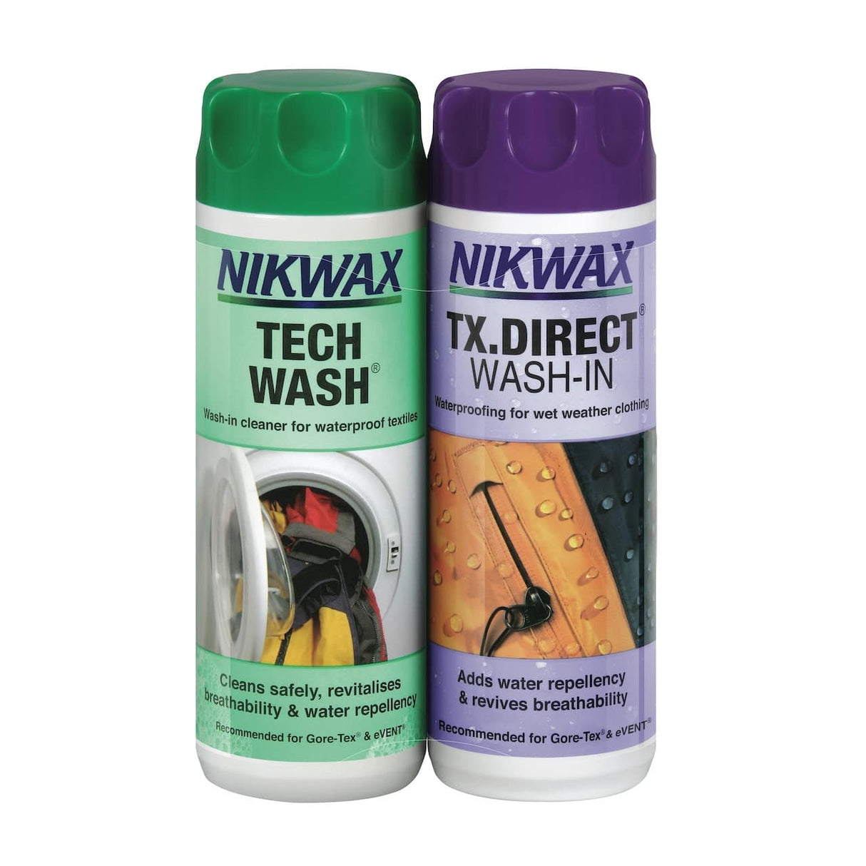 Nikwax Twin Pack: Tech Wash® &amp; TX.Direct® Pesu