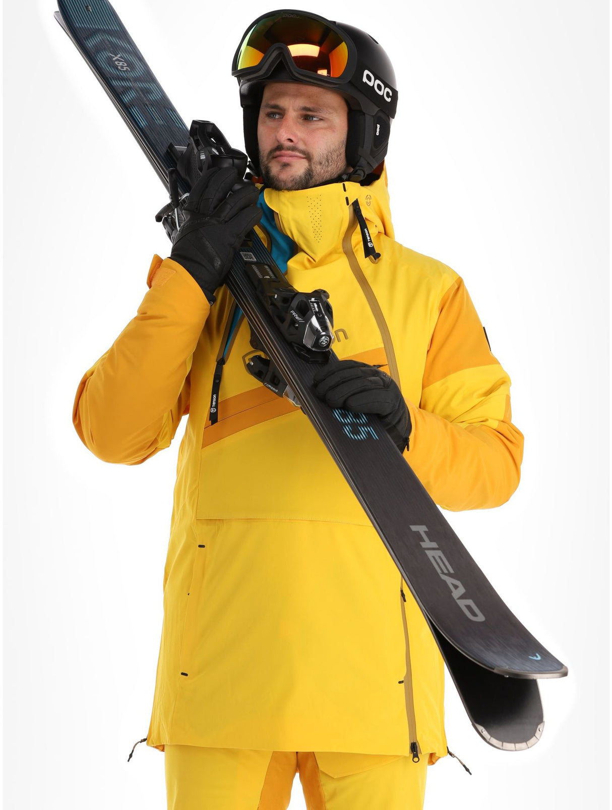 Tenson Aerismo JackoRak Men Anorak Skijakke Herre - Yellow -
