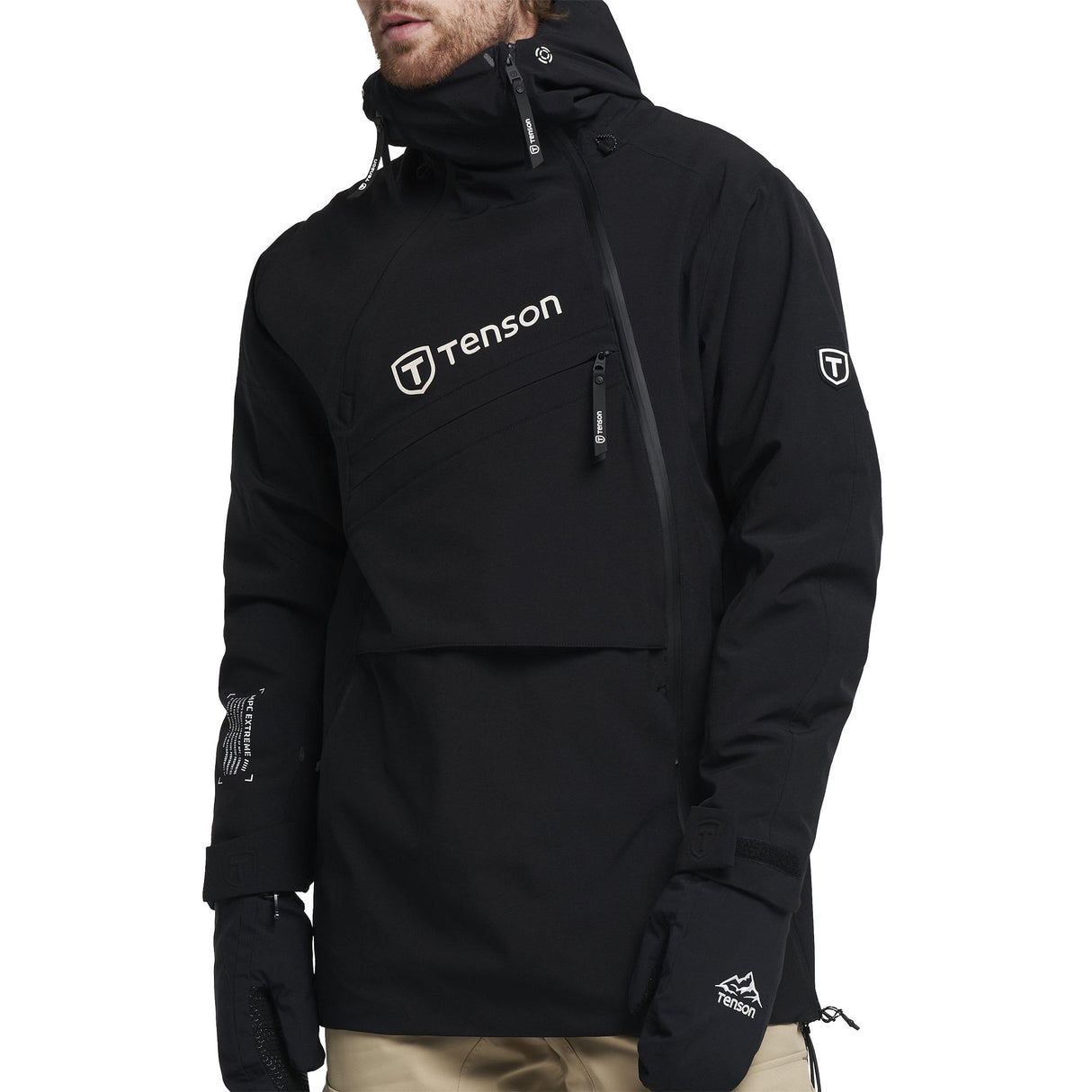 Tenson Aerismo JackoRak Men Anorak Skijakke Herre - Black - Black