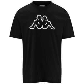 Kappa Logo Korpo Cromen Herre T-shirt - Black - Black