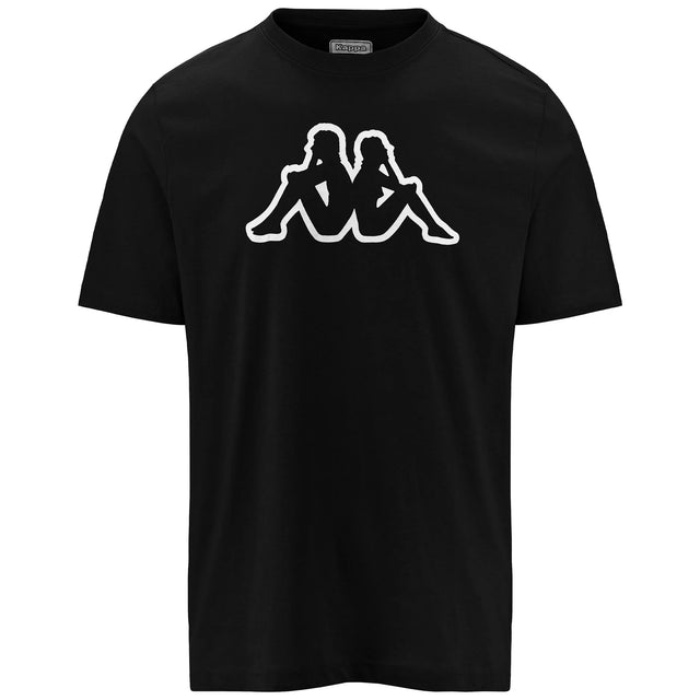 Kappa Logo Korpo Cromen Herre T-shirt - Black - Black