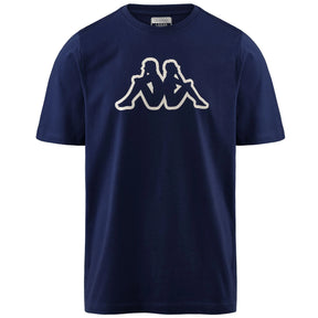 Kappa Logo Korpo Cromen Herre T-shirt - Blue Marine - Blue Marine