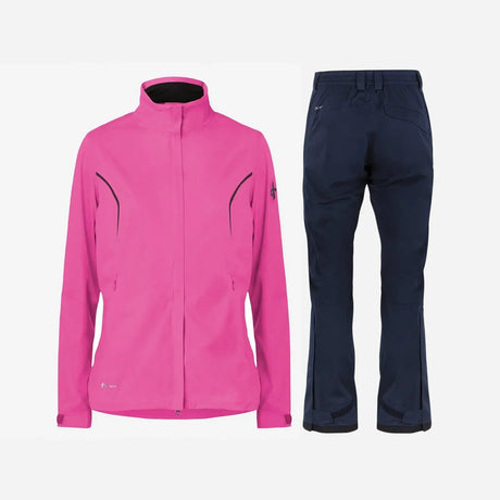 Cross Sportswear W Pro Golf Regntøj Dame - Heather / Navy - XXL
