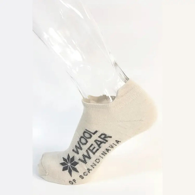 Woolwear Footies Summer Edition Ankelsokker Dame Herre - Creme - Creme