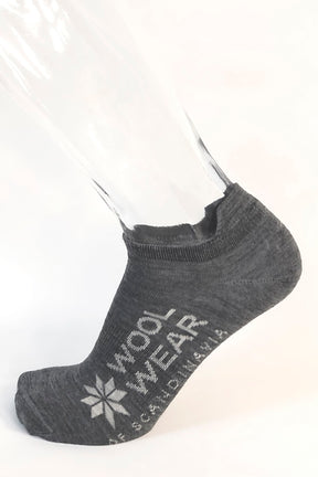 Woolwear Footies Summer Edition Ankelsokker Dame Herre - Koksgrå - 2 par -