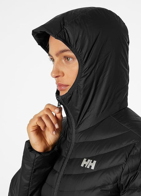 Helly Hansen Women's Verglas Hooded Down Hybrid Insulator Jakke Dame - Black -