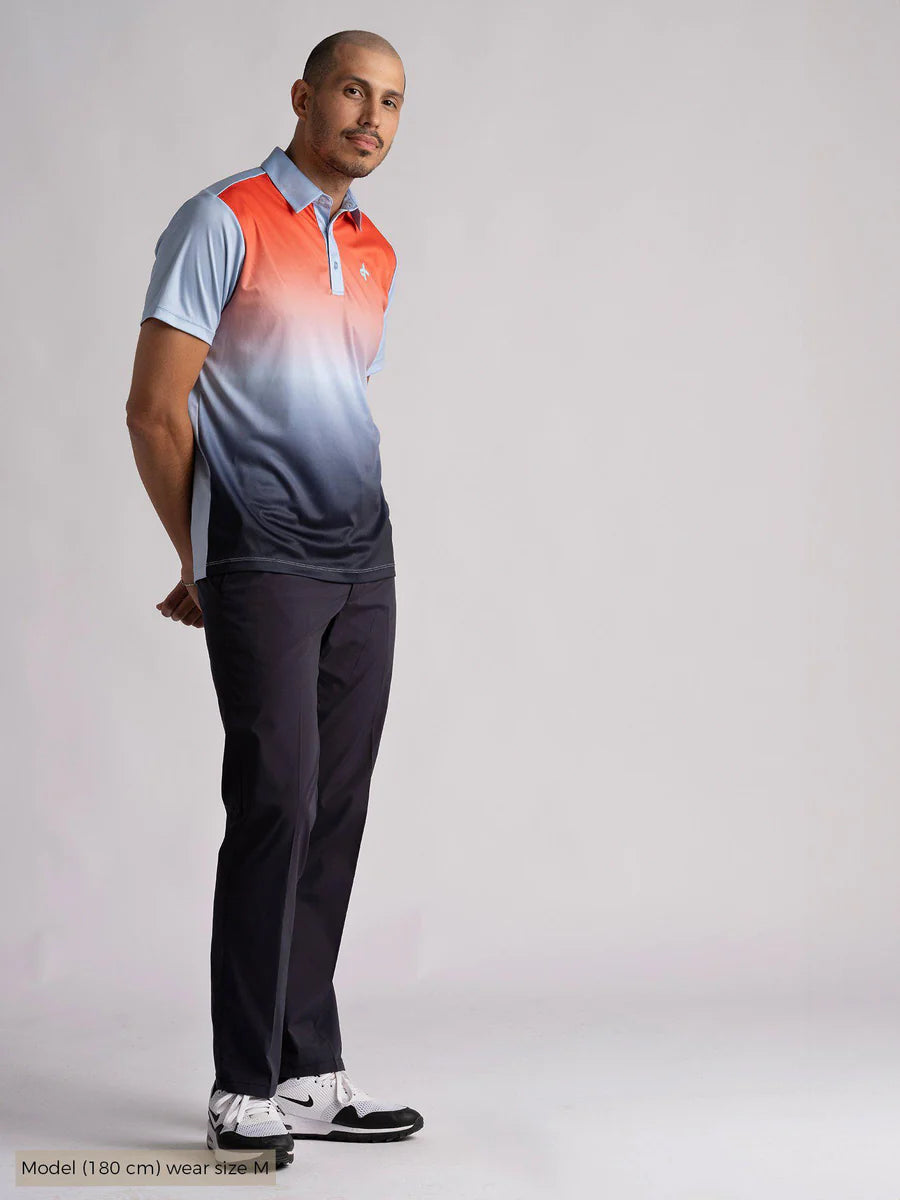 Cross Sportswear M Brendon Poloshirt Polo T-shirt Herre - Chambray Blue - Chambray Blue