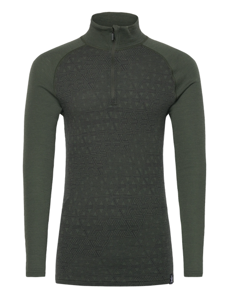 Bula Geo Merino Wool Half Zip Skiundertøj Sæt Herre - Dolive -