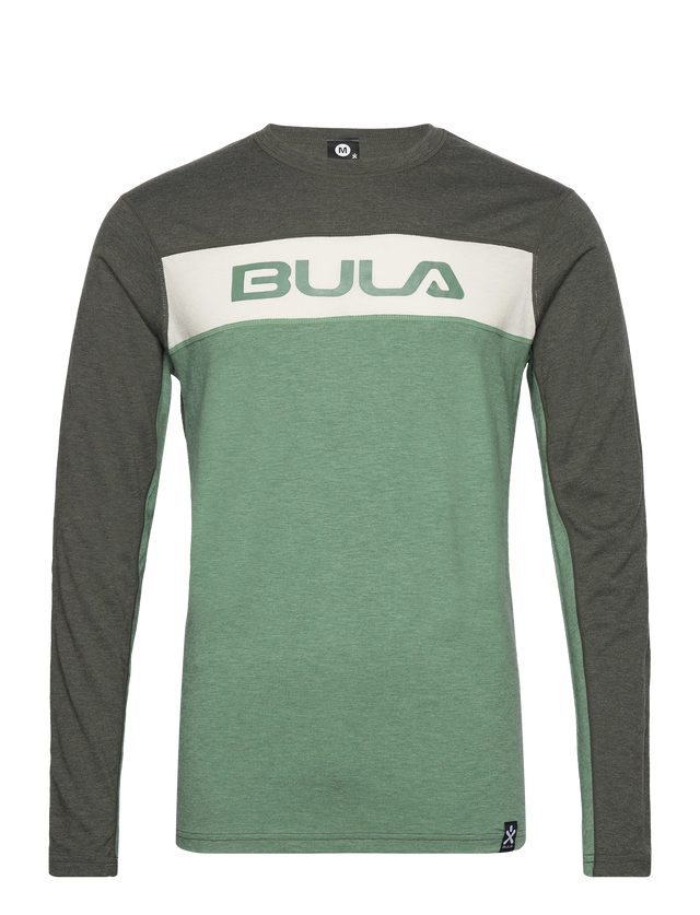Bula Retro Merino Wool Crew Skiundertrøje Herre - Ivy - Ivy