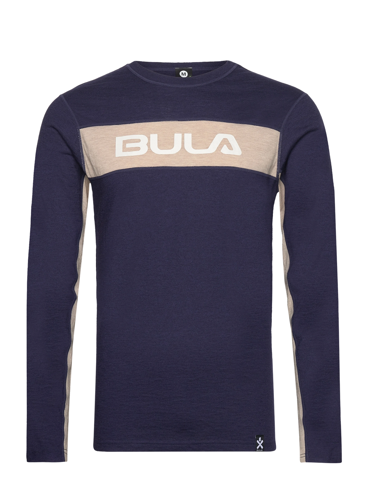 Bula Retro Merino Wool Crew Skiundertrøje Herre - Navy