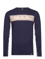 Bula Retro Merino Wool Crew Skiundertrøje Herre - Navy