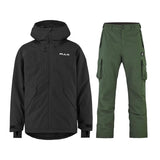 Bula Liftie Insulated Jacket & Pant Skisæt Herre - Black / Dolive