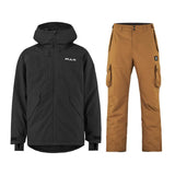 Bula Liftie Insulated Jacket & Pant Skisæt Herre - Black / Rubber