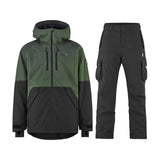 Bula Liftie Insulated Jacket & Pant Skisæt Herre - Dolive / Black