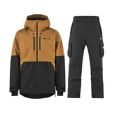 Bula Liftie Insulated Jacket & Pant Skisæt Herre - Rubber / Black - XL