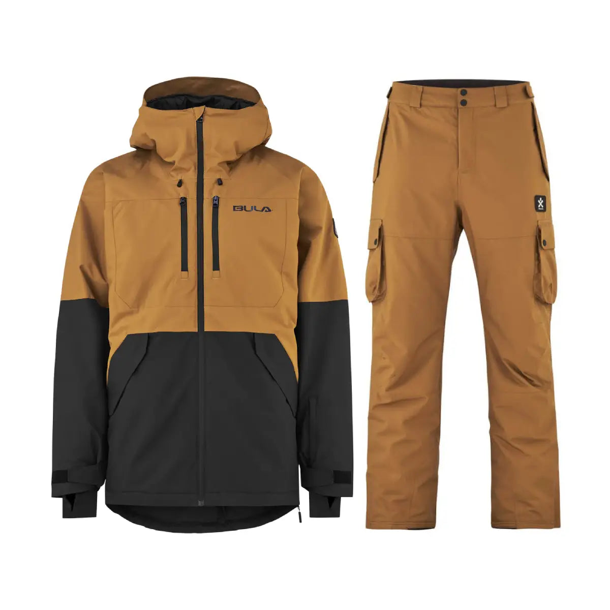 Bula Liftie Insulated Jacket & Pant Skisæt Herre - Rubber / Rubber - XL