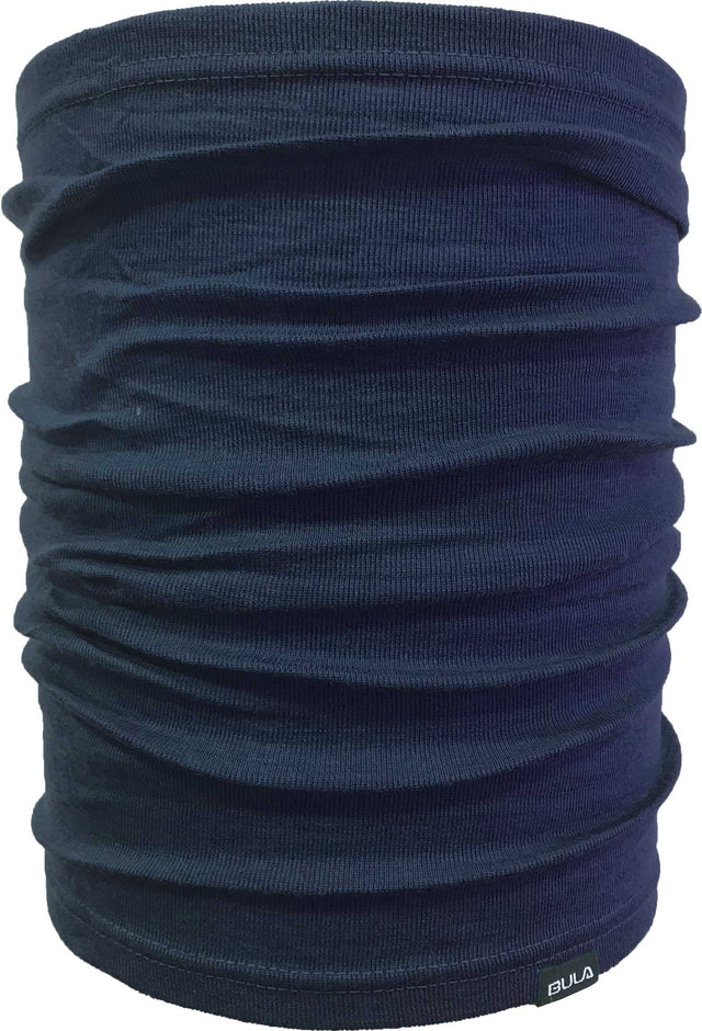 Bula Solid Wool Tube Halsedisse Herre - 100% merinould - Navy - Navy One-size