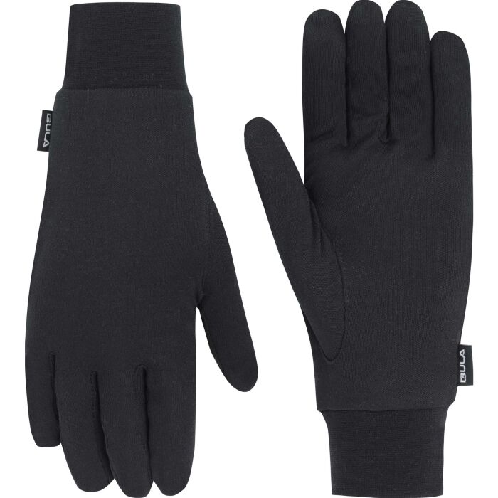 Bula Wool Glove Liner Inderhandsker Herre - Black - Black