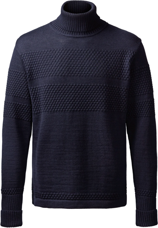 Clipper Saltum Pullover med rullekrave Sømandstrøje - Captain Navy