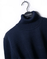 Clipper Saltum pullover med rullekrave Sømandstrøje Herre - Captain Navy