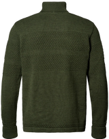 Clipper Saltum pullover med rullekrave Sømandstrøje Herre - Olive Melange