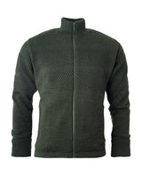 Clipper Saltum Windbreaker Cardigan Sømandstrøje - Olive Melange - Olive Melange - clipper-saltum-windbreaker-olive-melange-50936-61839