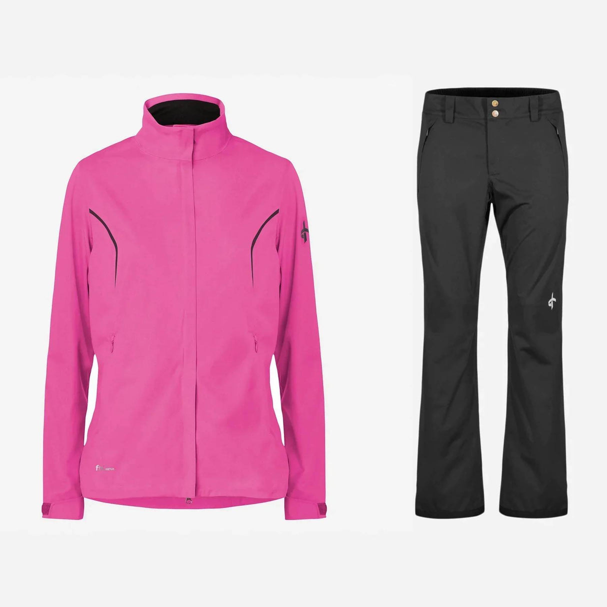 Cross Sportswear W Pro Golf Regntøj Dame - Heather/Black