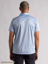 Cross Sportswear M Brendon Poloshirt Polo T-shirt Herre - Chambray Blue -
