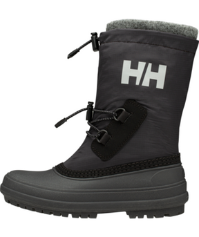 Helly Hansen Kids' and Juniors' Varanger Insulated Boots Vinterstøvler Børn - Black / Light Grey - Black Light Grey