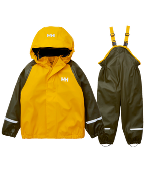 Helly Hansen Kids’ Bergen Fleece-Lined Rain Set 2.0 Regnsæt Børn - Utility Green - Utility Green