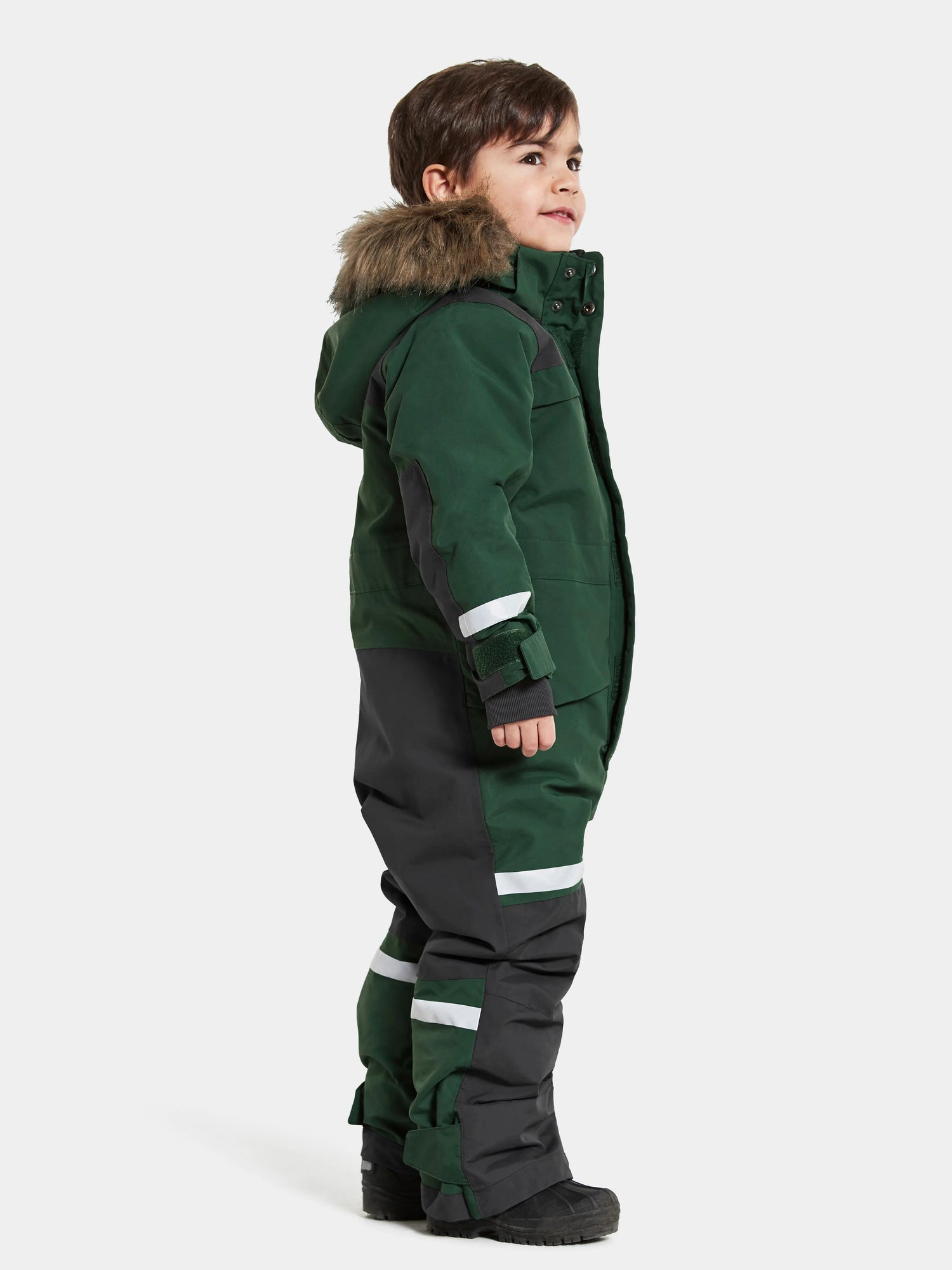 Didriksons Bjärven Kids' Coverall Flyverdragt Børn - Evening Green -