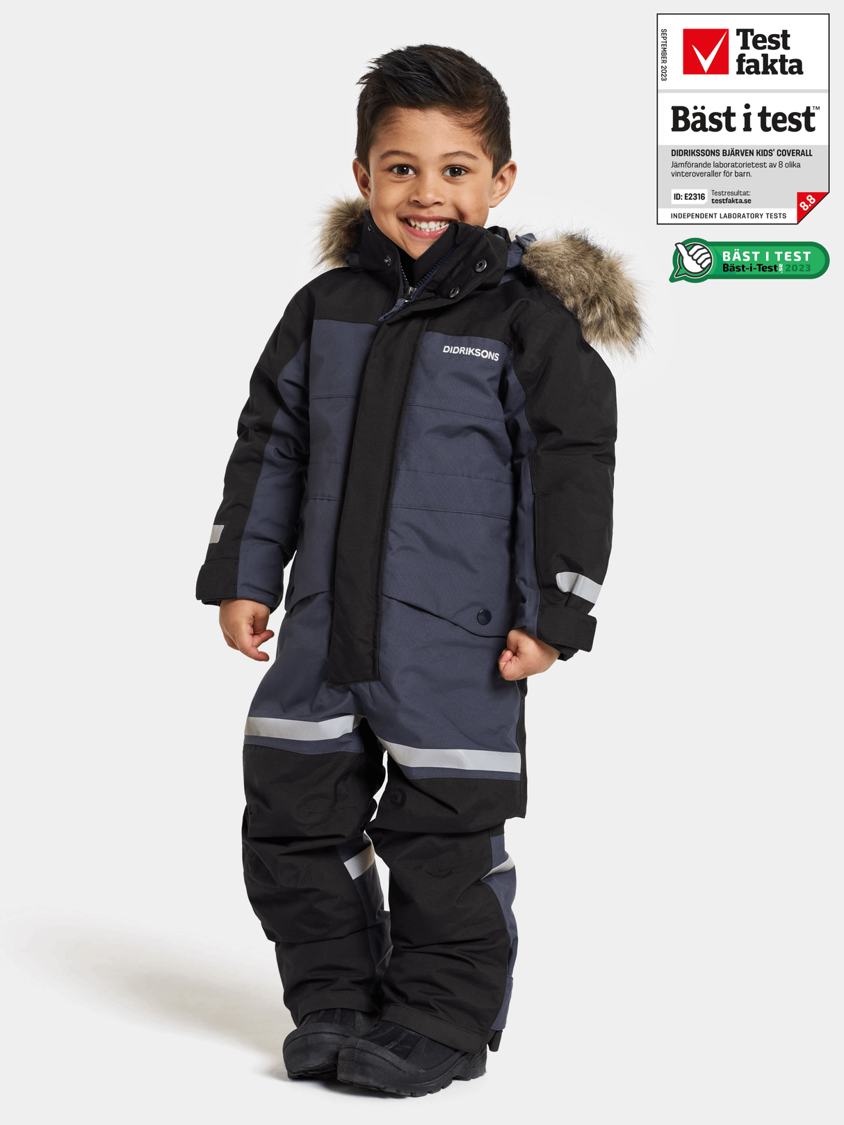 Didriksons Bjärven Kids' Coverall Flyverdragt Børn - Navy