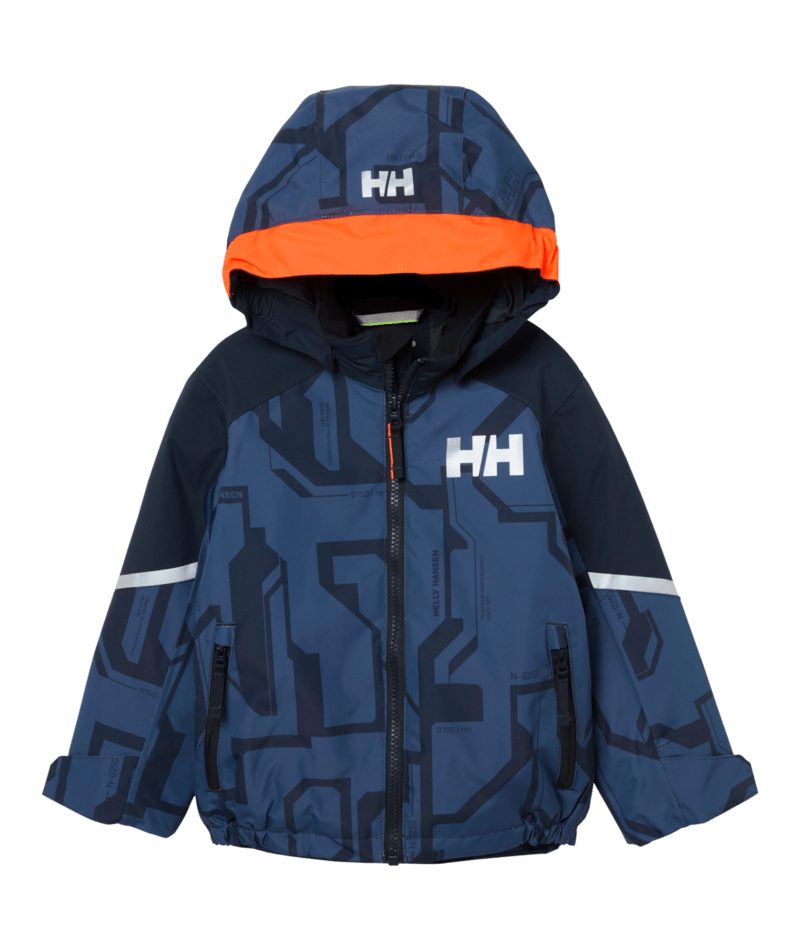 Helly Hansen Kids' Legend Jacket Skijakke Børn - Dark Blue AOP Sample - Dark Blue 104 cm 4 år
