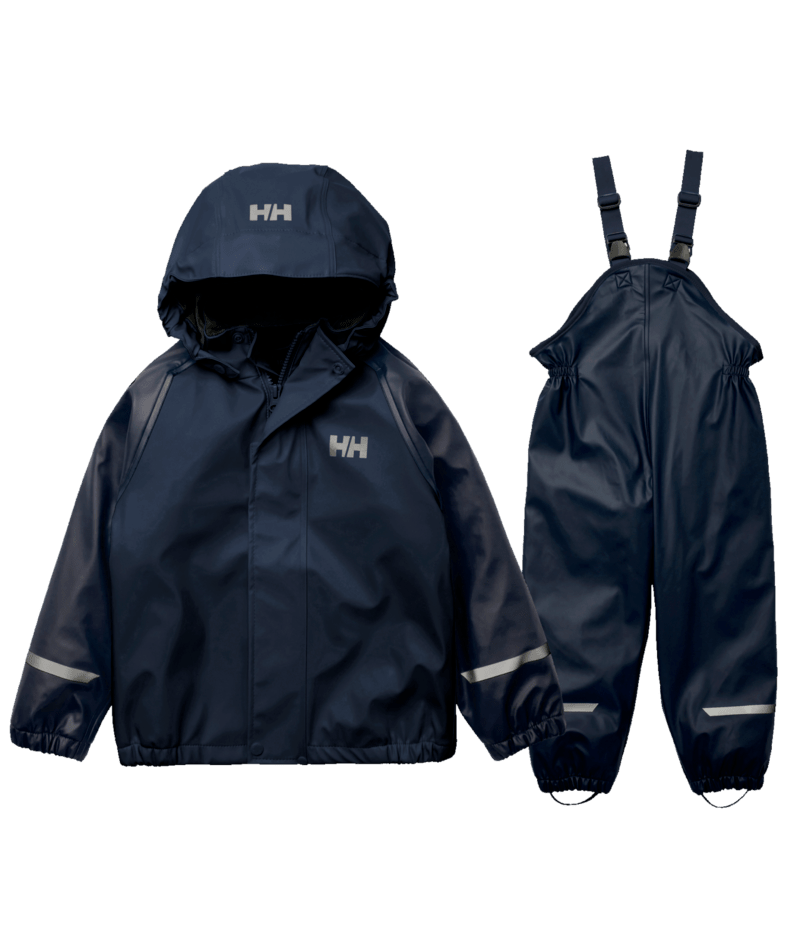 Helly Hansen Kids’ Bergen Fleece-Lined Rain Set 2.0 Regnsæt Børn - Navy