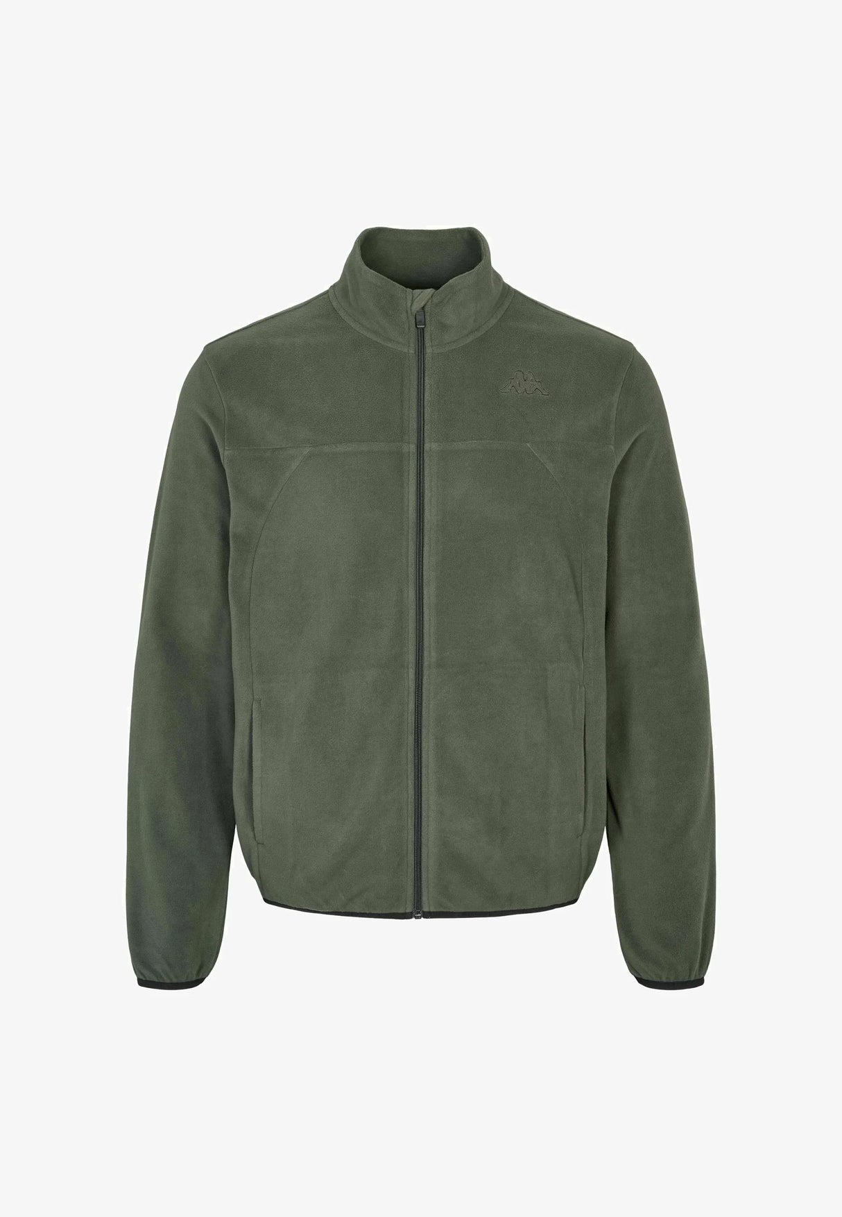 Kappa Logo Saurion Slim Herrefleecejakke - Green Blackish - Green Blackish
