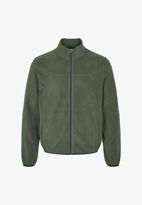 Kappa Logo Saurion Slim Herrefleecejakke - Green Blackish - Green Blackish