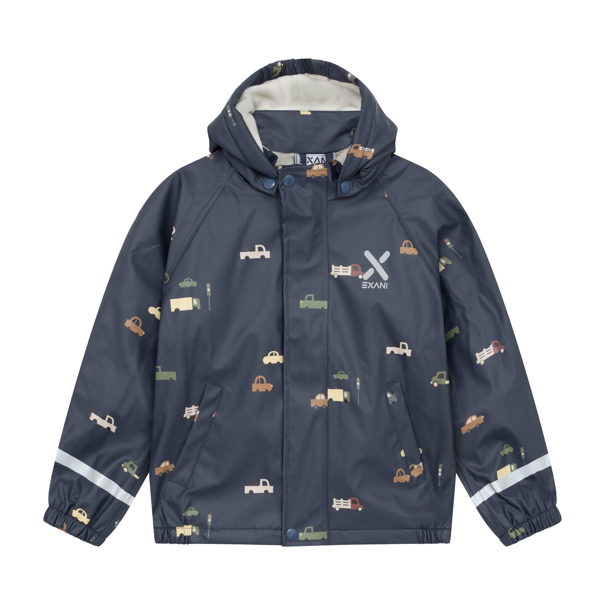 Exani Milton K Foret Regnsæt Børn – Navy - Navy - exani-foret-regnsaet-boen_navy-exani_ombre-pu-set_01