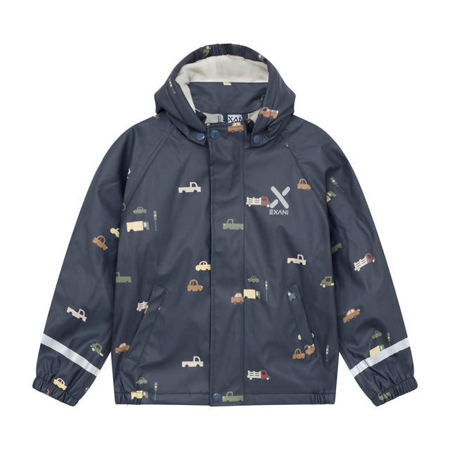 Exani Milton K Foret Regnsæt Børn – Navy - Navy - exani-foret-regnsaet-boen_navy-exani_ombre-pu-set_01