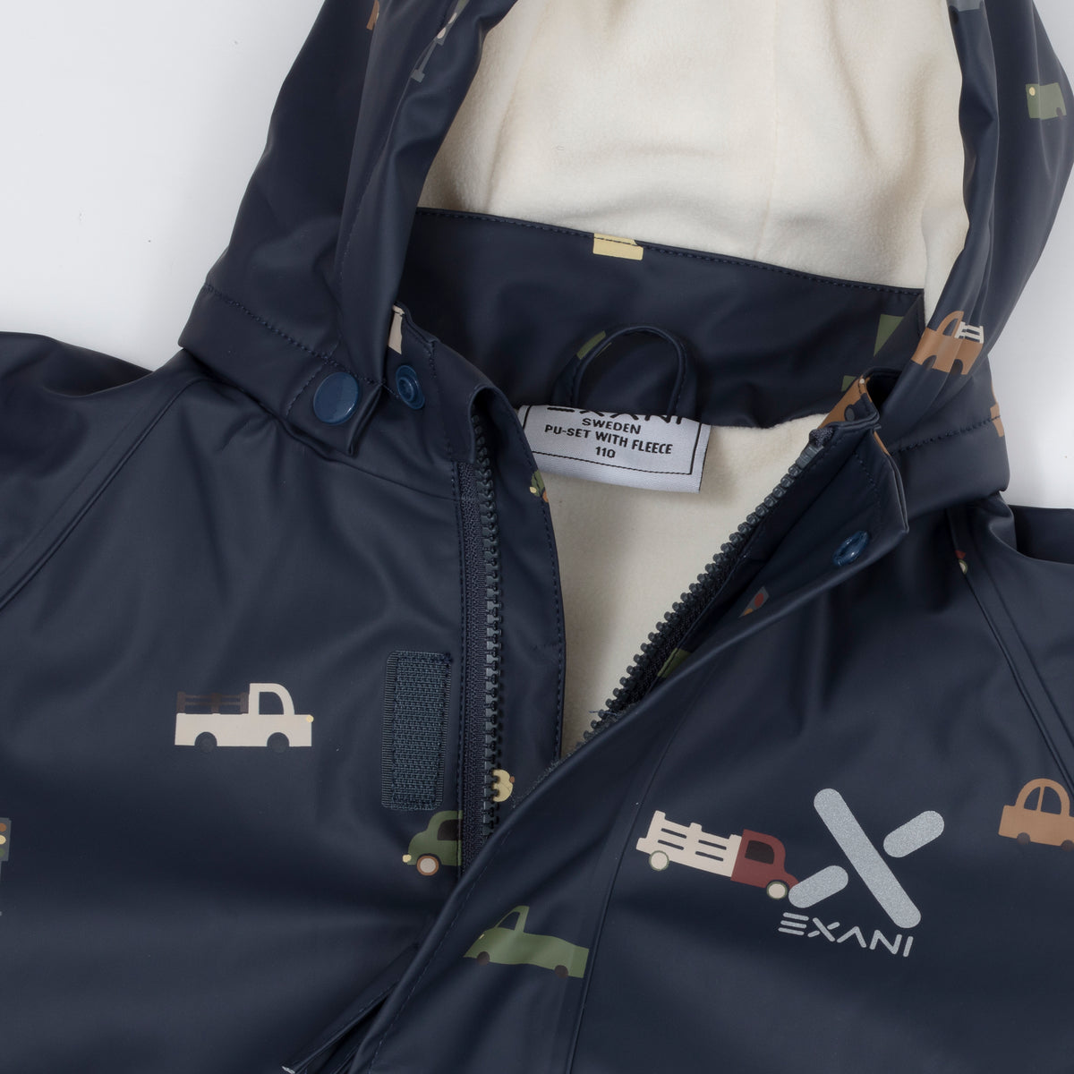 Exani Milton K Foret Regnsæt Børn – Navy - - exani-foret-regnsaet-boen_navy-exani_ombre-pu-set_04