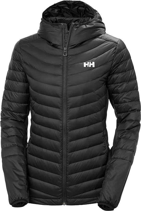 Helly Hansen Women's Verglas Hooded Down Hybrid Insulator Jakke Dame - Black - Black