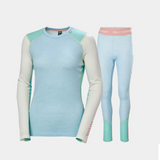 Helly Hansen Women's LIFA® Merino Midweight Skiundertøj Sæt Dame - Light Cyan - XL