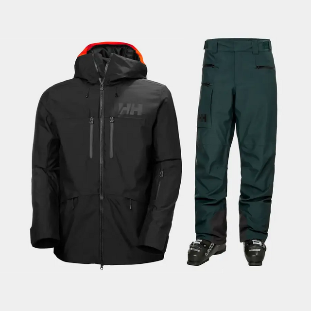 Helly Hansen Men's Garibaldi 2.0 Skisæt Herre - Black / Darkest Spruce - 2XL
