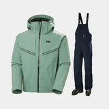 Helly Hansen Men's Alpha & Legendary Bib Skisæt Herre - Cactus / Navy - 2XL
