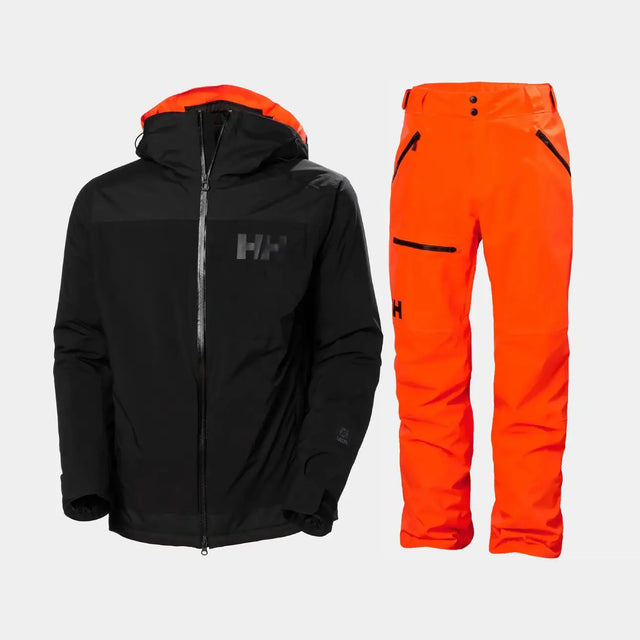 Helly Hansen Men's Powdreamer 2.0 / Sogn Skisæt Herre - Black / Neon Orange - 2XL