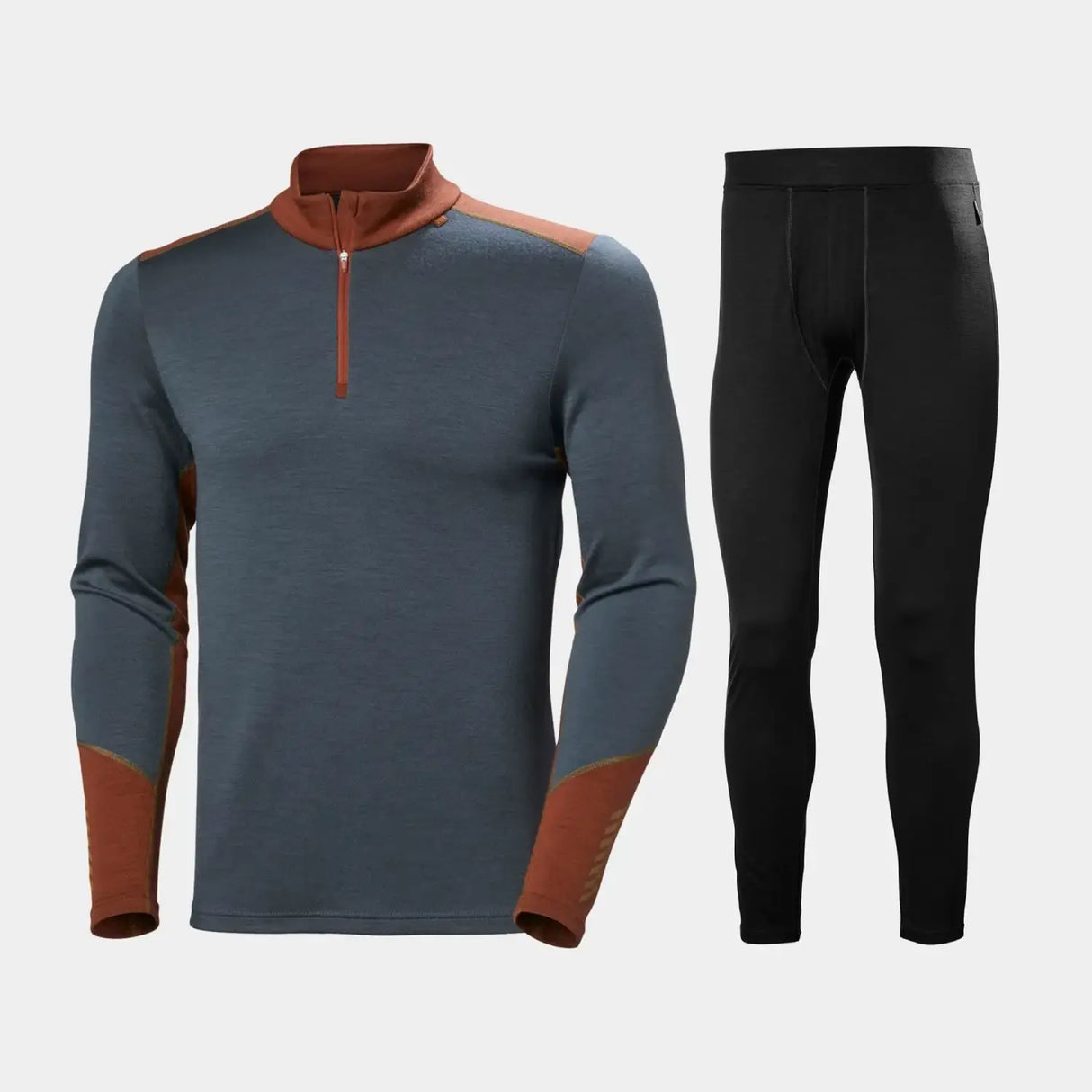 Helly Hansen Men's Half-Zip Skiundertøj Sæt Herre - Alpine Frost / Black - 2XL