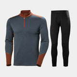 Helly Hansen Men's Half-Zip Skiundertøj Sæt Herre - Alpine Frost / Black - 2XL