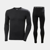Helly Hansen Men's LIFA® Merino Midweight Crew & Pants Skiundertøj Sæt Herre - Black - XXL