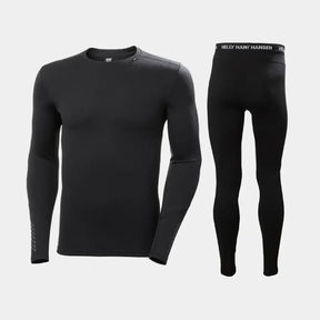 Helly Hansen Men's LIFA® Merino Midweight Crew & Pants Skiundertøj Sæt Herre - Black - XXL
