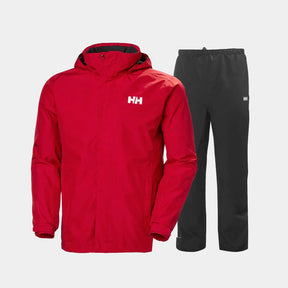 Helly Hansen Men's Dubliner & Seven J Regnsæt Herre - Red / Black - 5XL